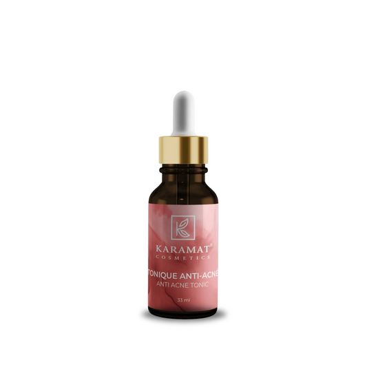 Karamat - Tonique Anti-Acné avec 54% d'Eau de Rose Purifiante - 33 ml