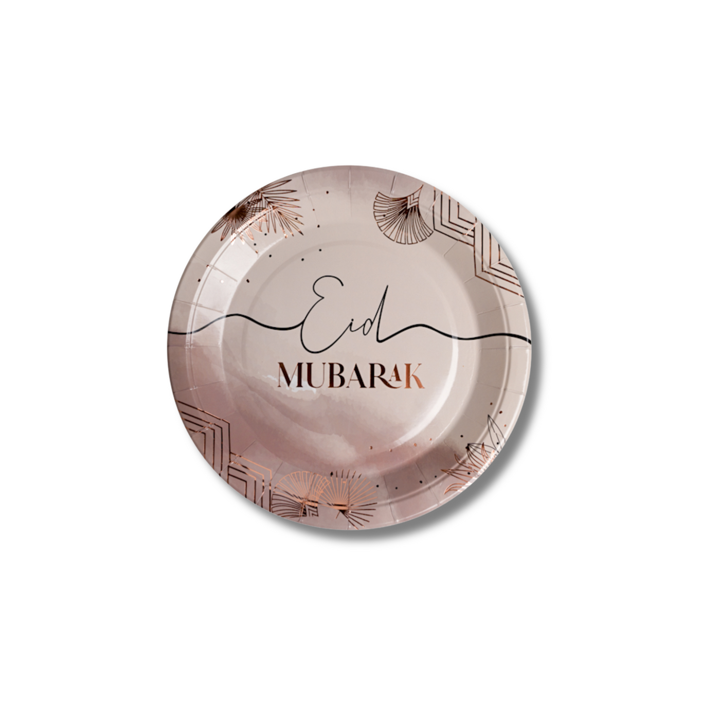 Assiettes Laya Rose Gold Eid Mubarak x6