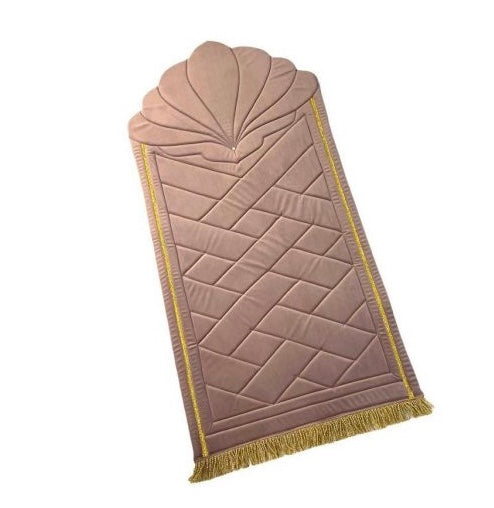 Tapis de prière épais rose