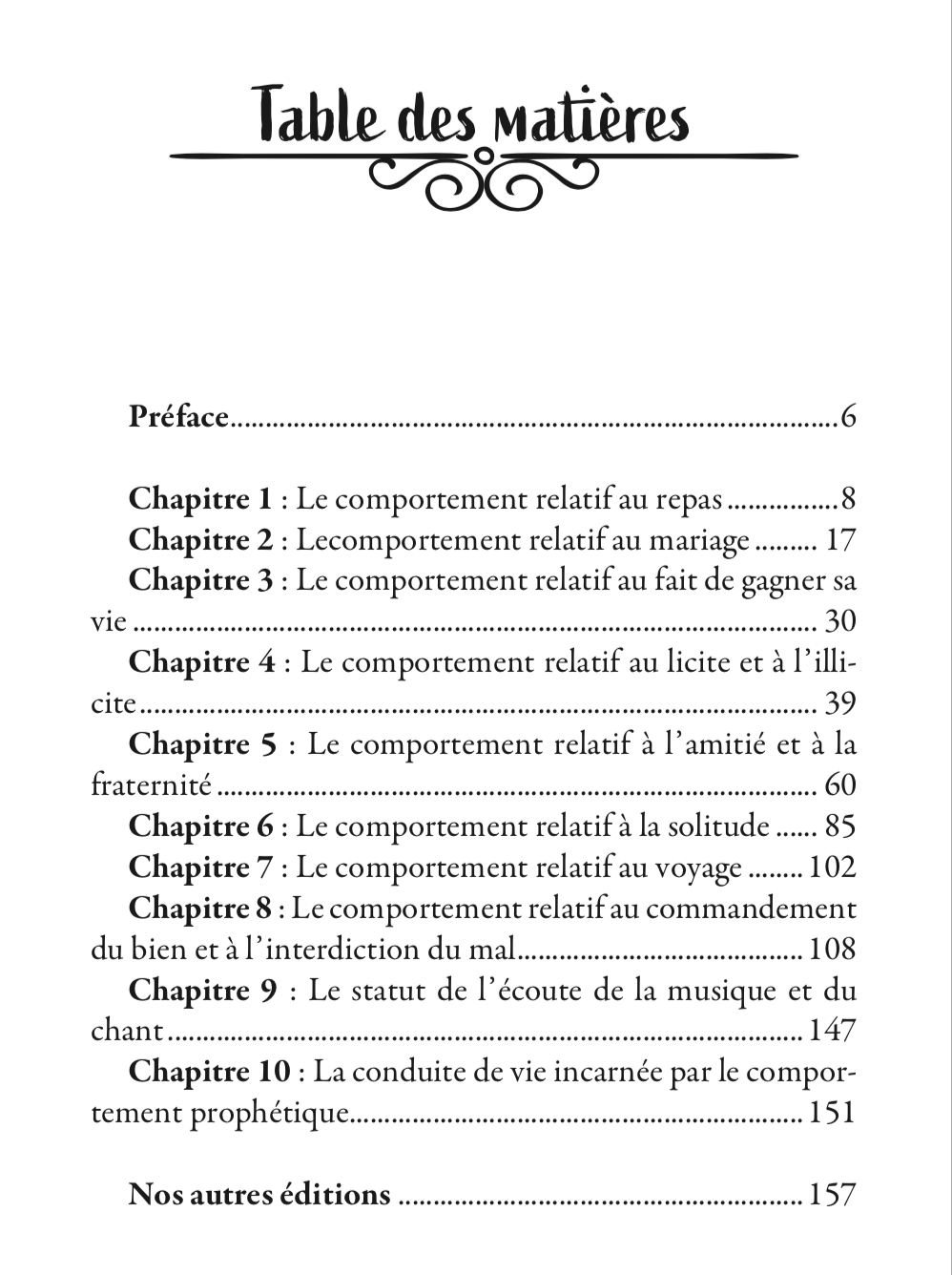 Le Livre du Comportement