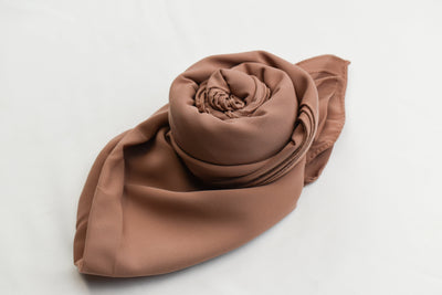 Hijab en soie de Médine - Terracotta Douce