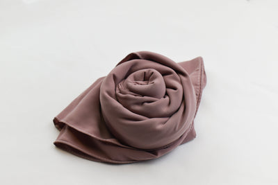 Hijab en soie de Médine - Rose Taupe