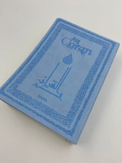 Le Noble Coran et la traduction en langue française de ses sens Bleu ciel couverture rigide