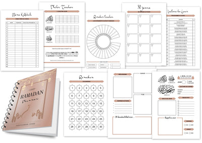 Mon ramadan planner rose