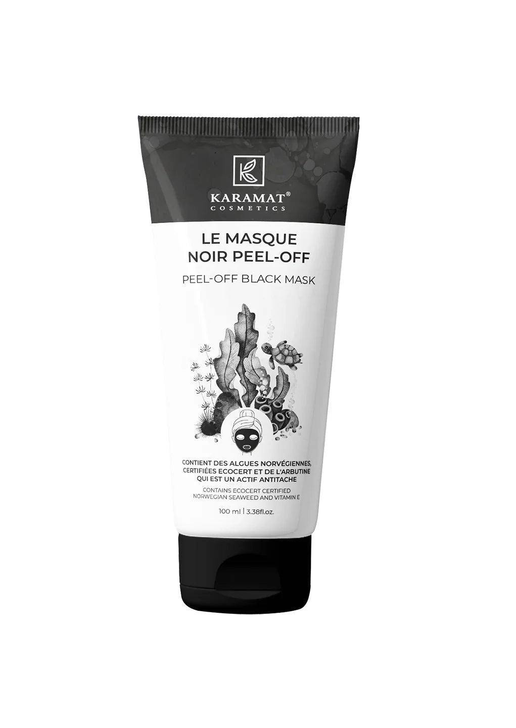 Karamat - Masque peel-off noir purifiant charbon actif - 100 ML