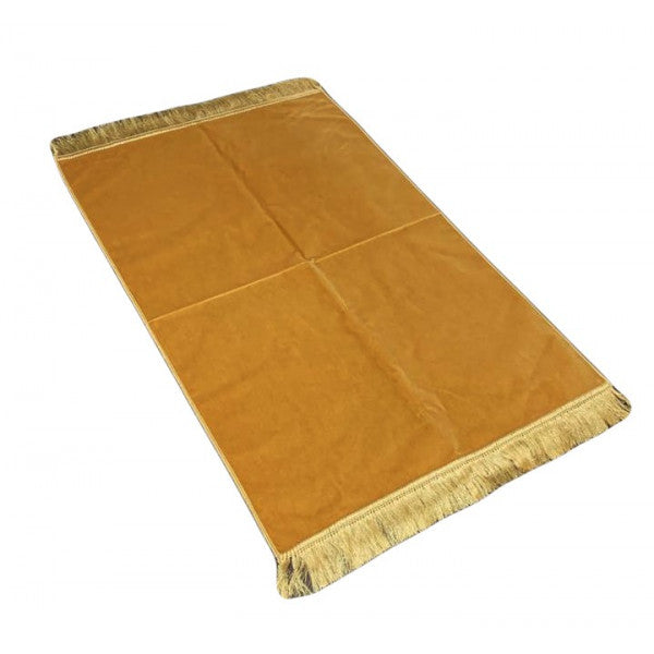 Tapis de prière Velours luxe JAUNE DORE